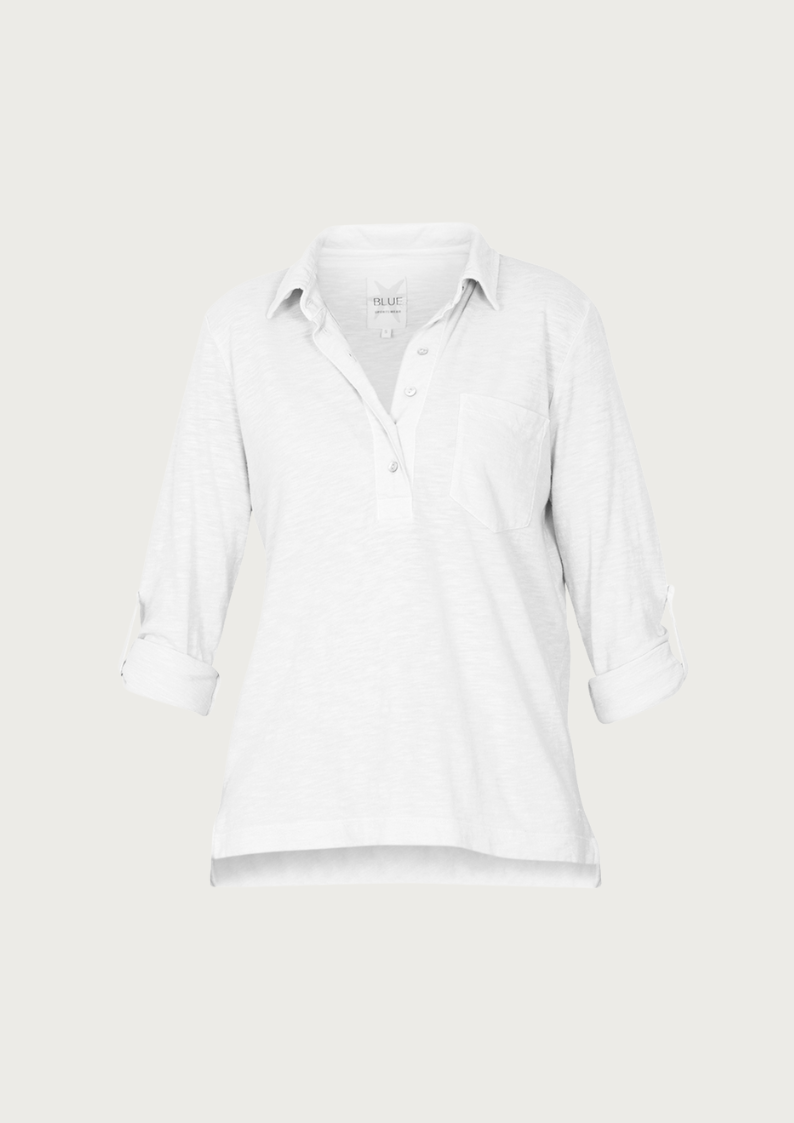 Latina Polo Tee - White