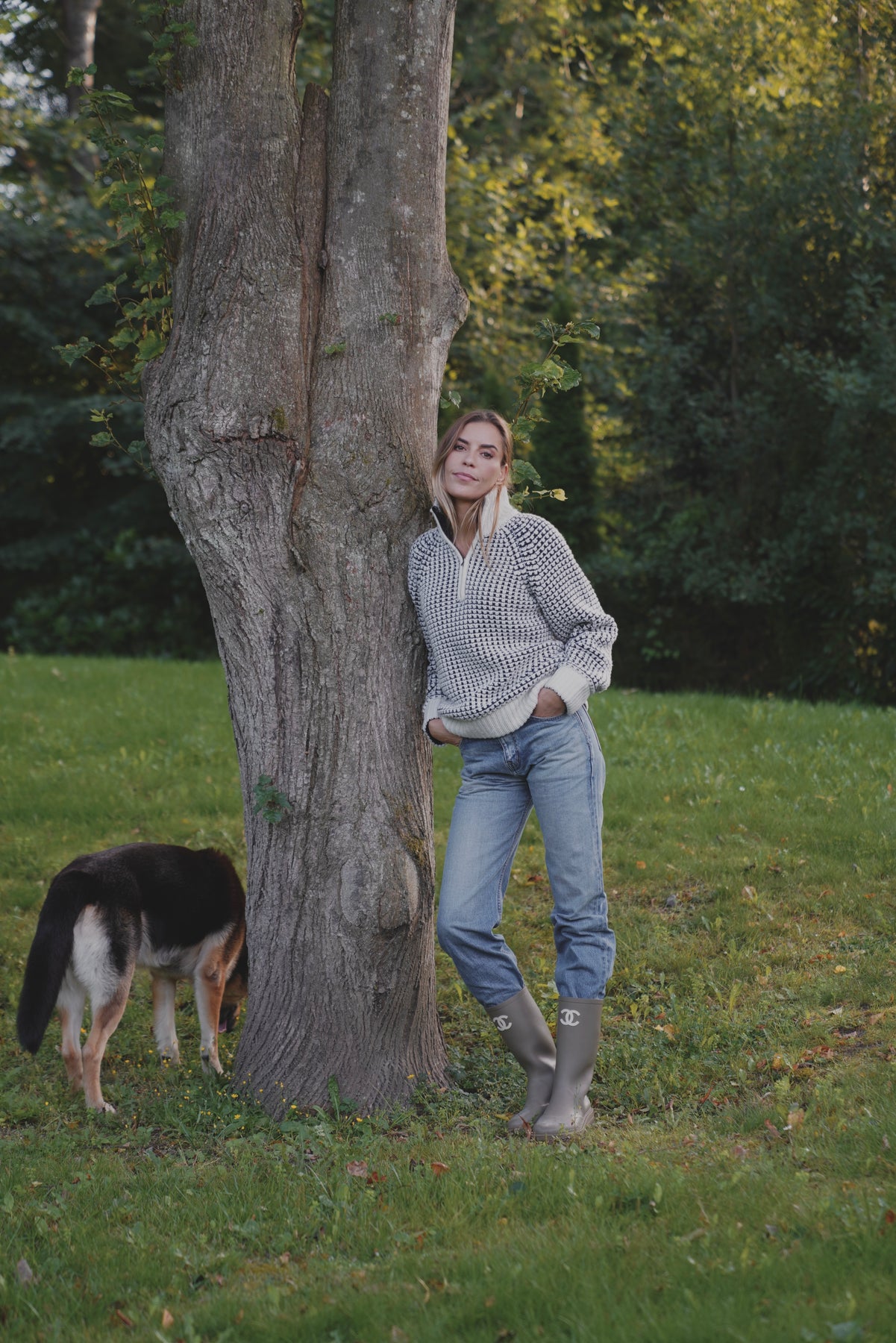 Connie Windbreaker Knit - New Navy