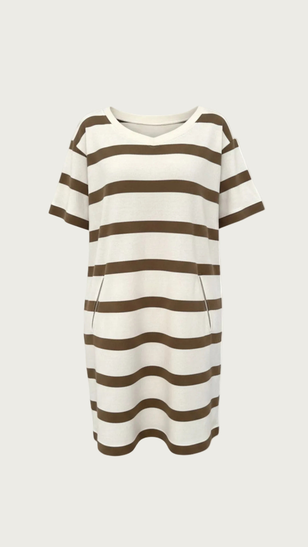 Jessica Dress - Ecru w/Cognac