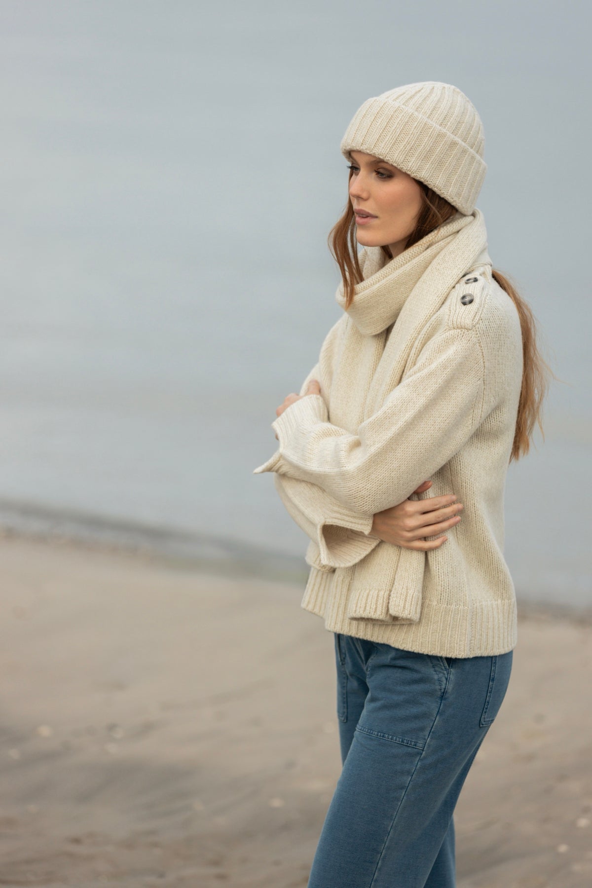 Frida Twisted Knit - Chalk