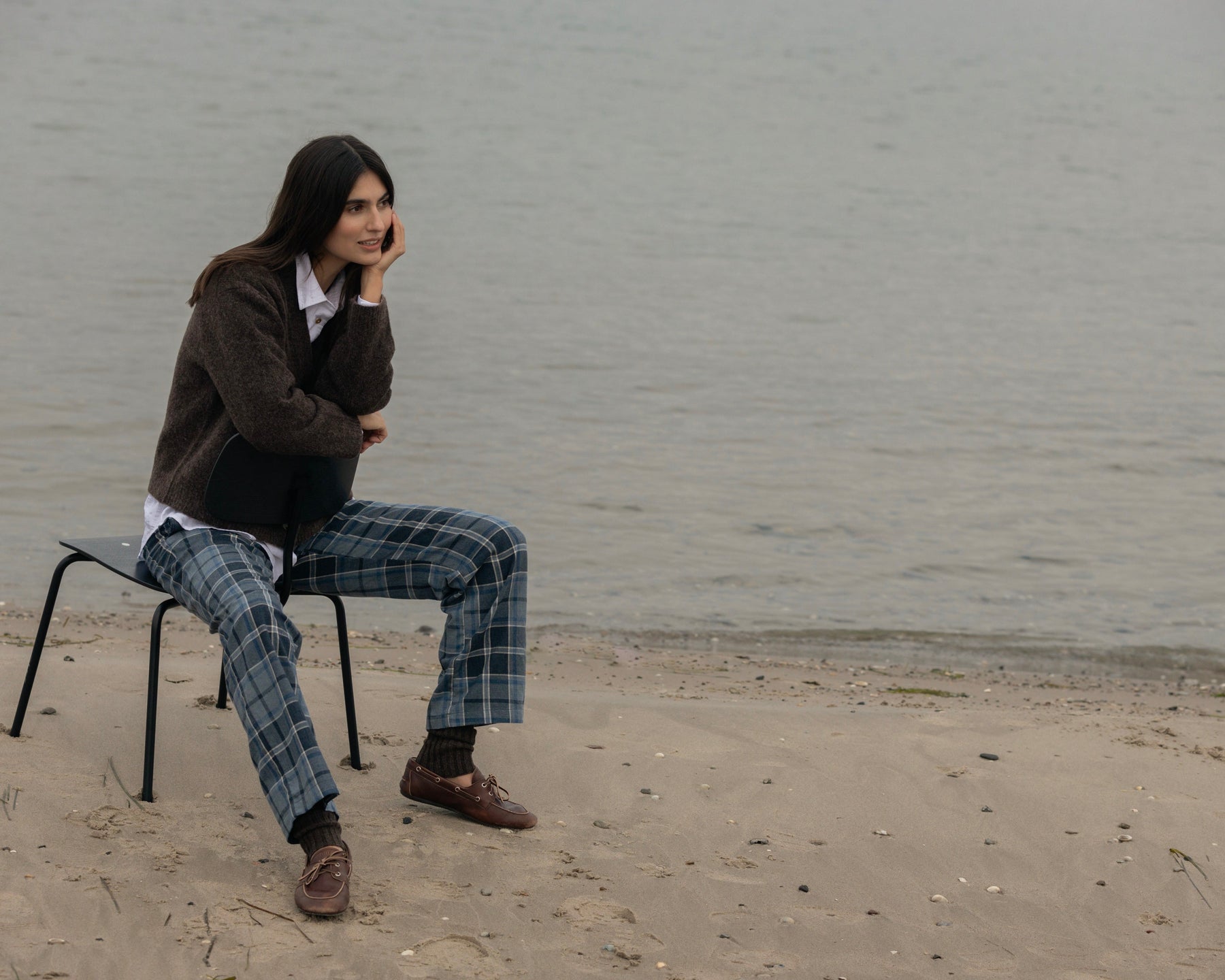 Frankie Knit Cardigan - Chocolate