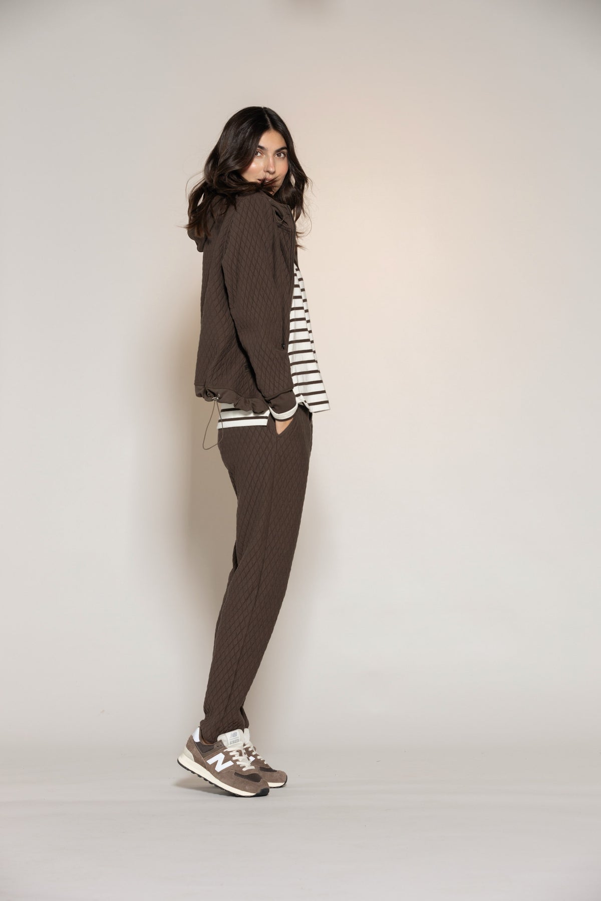 Gaja Quilt Pants - Chocolate