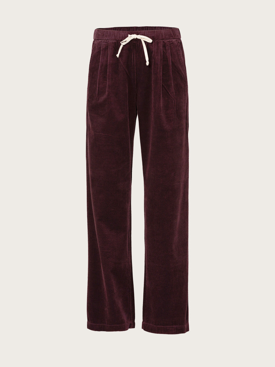 Gillian Corduroy Trousers - Aubergine