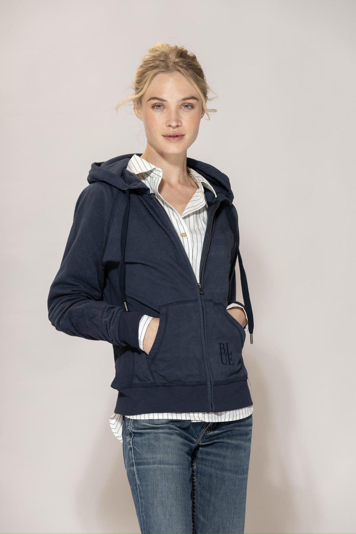 June Hoodie - New Navy