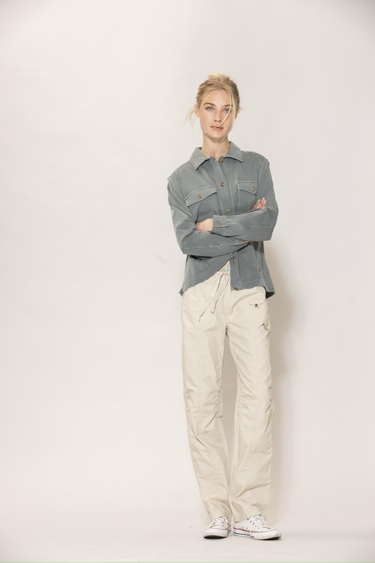 Jannie Vintage Shirt - Silver Pine