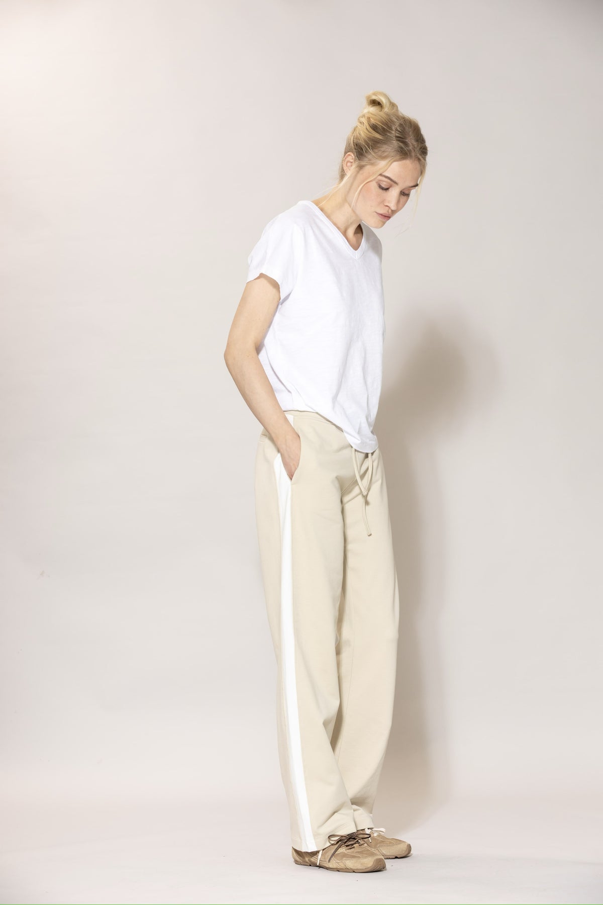 Joeline Pants - Chalk w/Milk