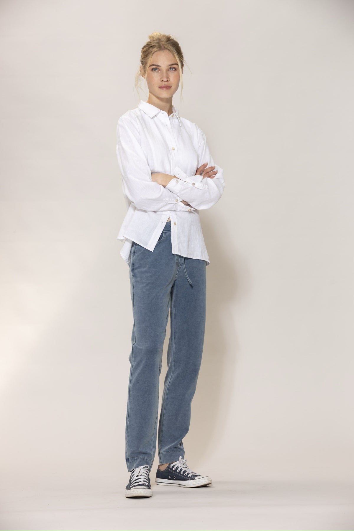 Jenny denim Sweat Pants - Denim Blue