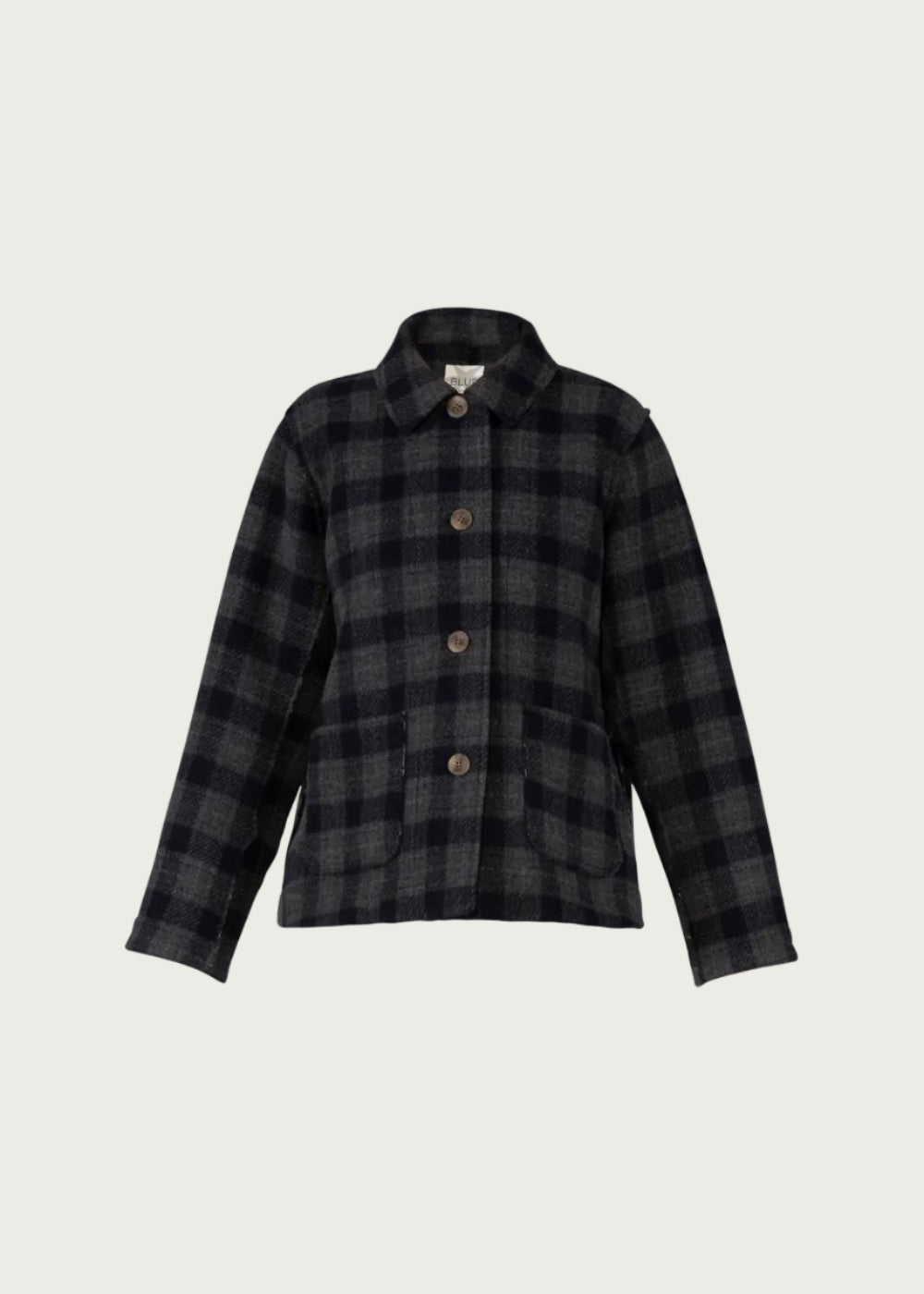 Magnolia Check Jacket - New Navy