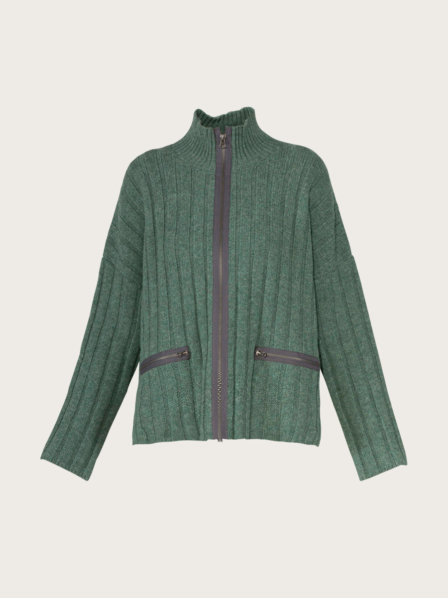 Melodi Cardigan - Evergreen Melange