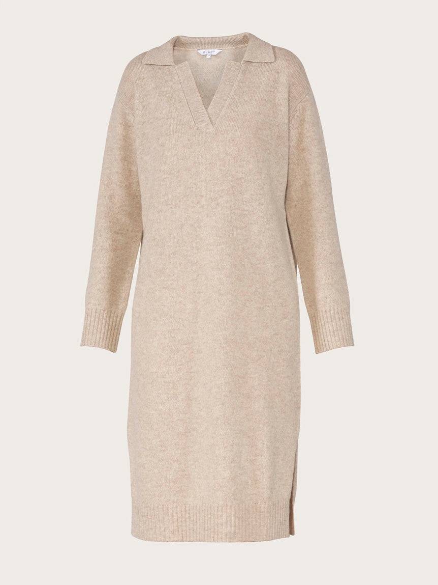 Mette Dress - Chalk Melange