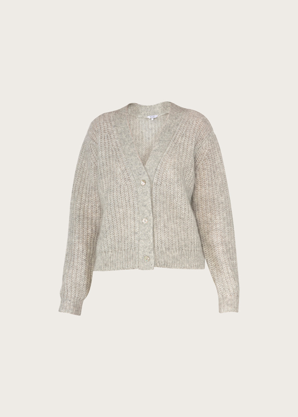 Mercedes Cardigan - Lightgrey Melange