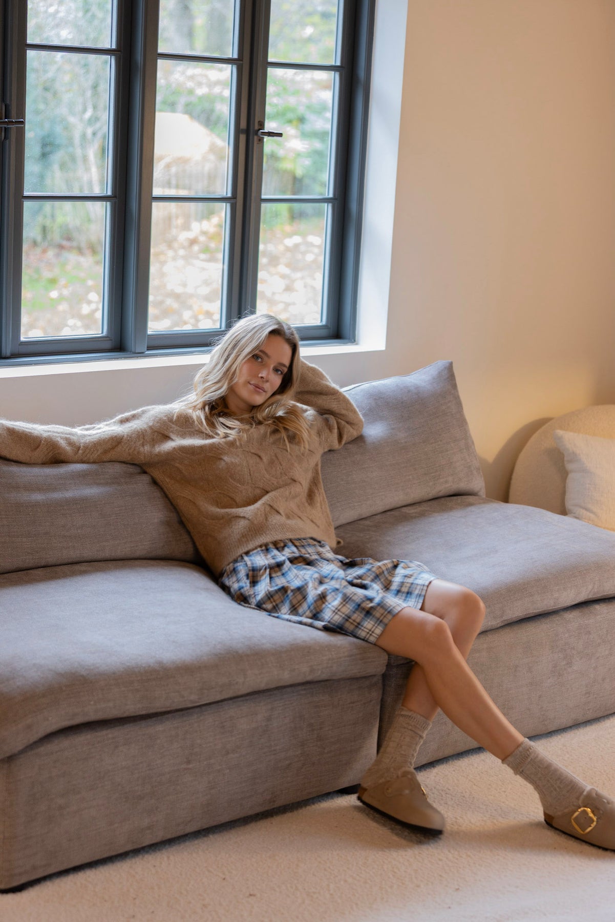 Michaela Knit - Beige Melange