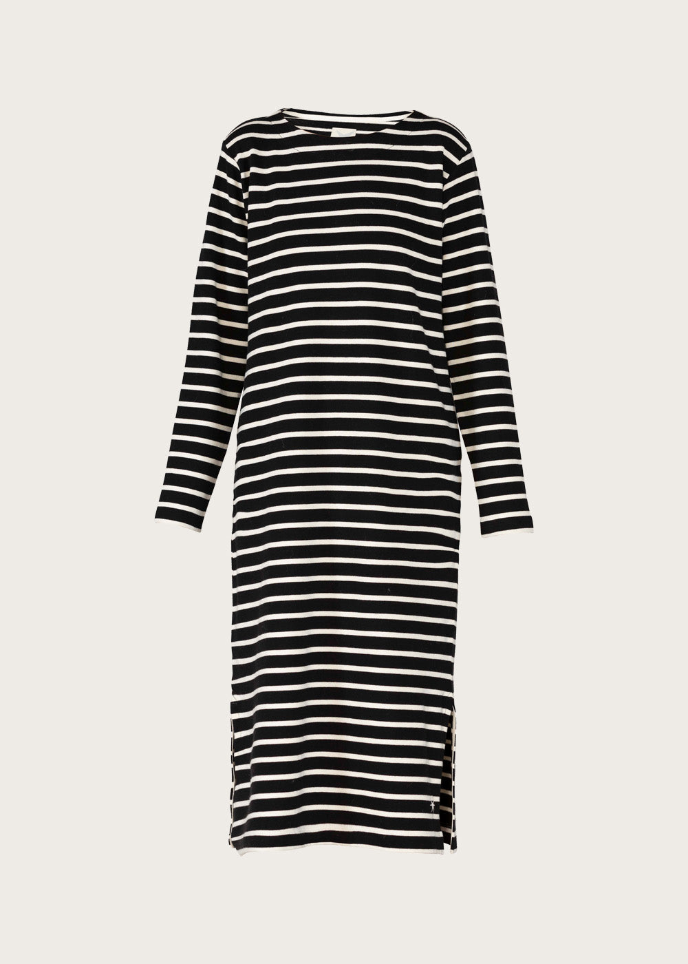 Mildred Dress - Black w/Cream