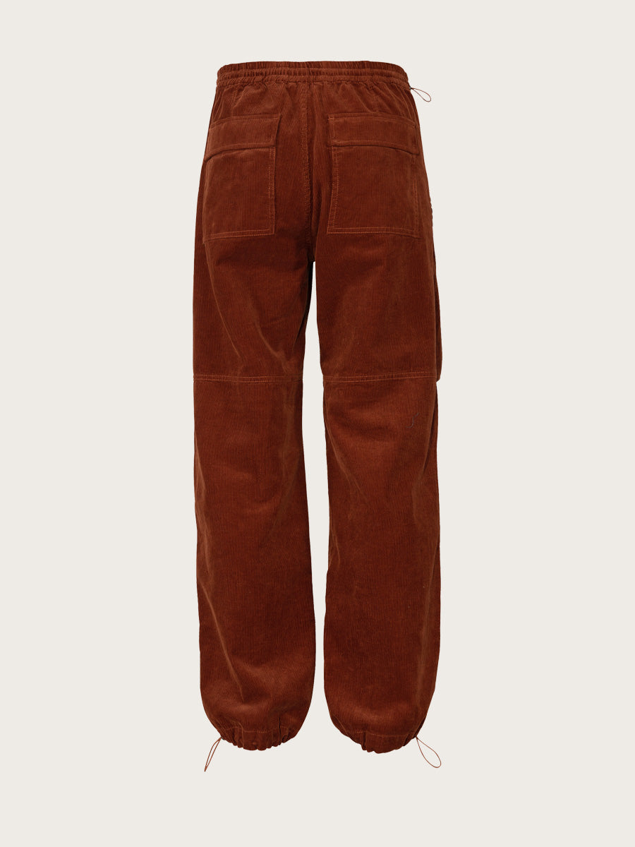 Milo Corduroy Trousers - Dark Teak