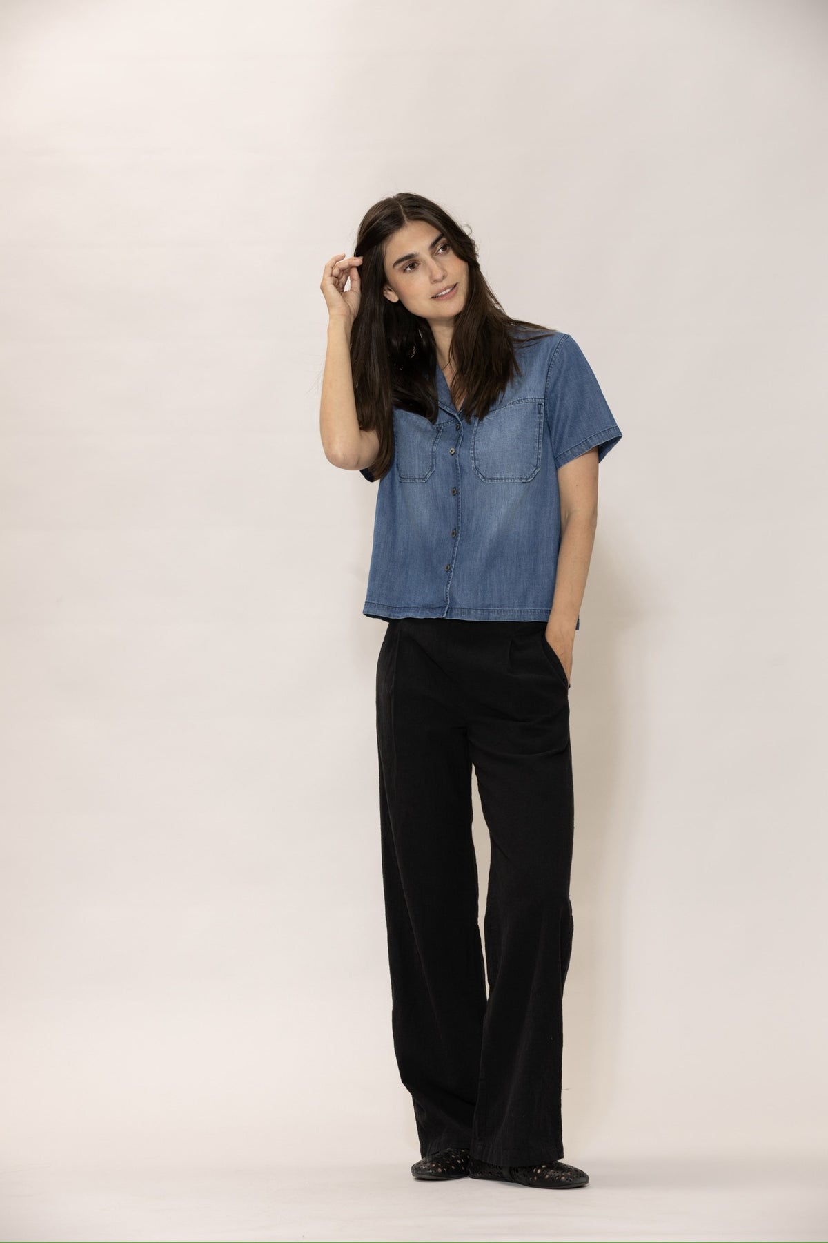 Lilje tencel Shirt Denim Blue