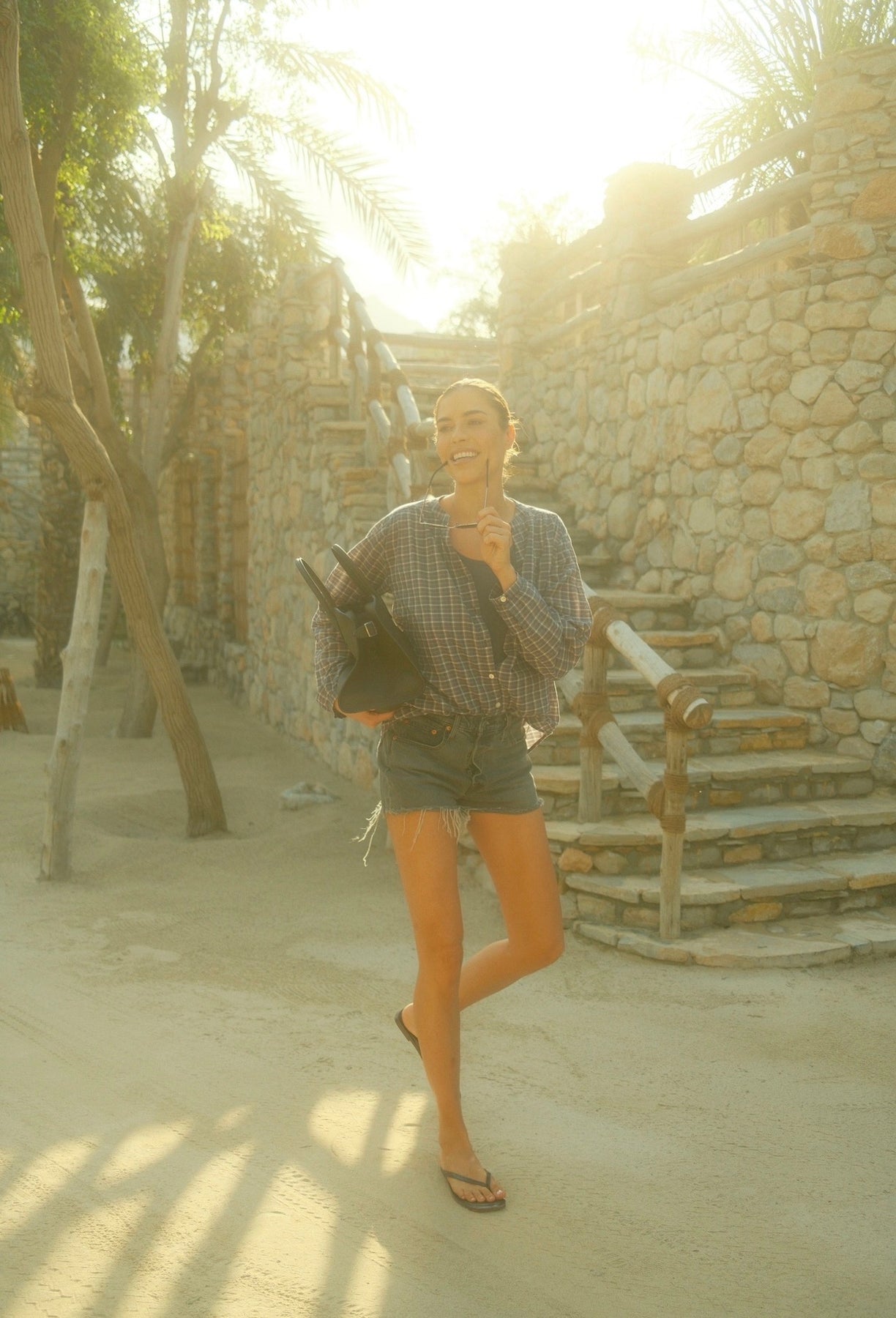 Dalene Check Shirt - Dusty Navy Check