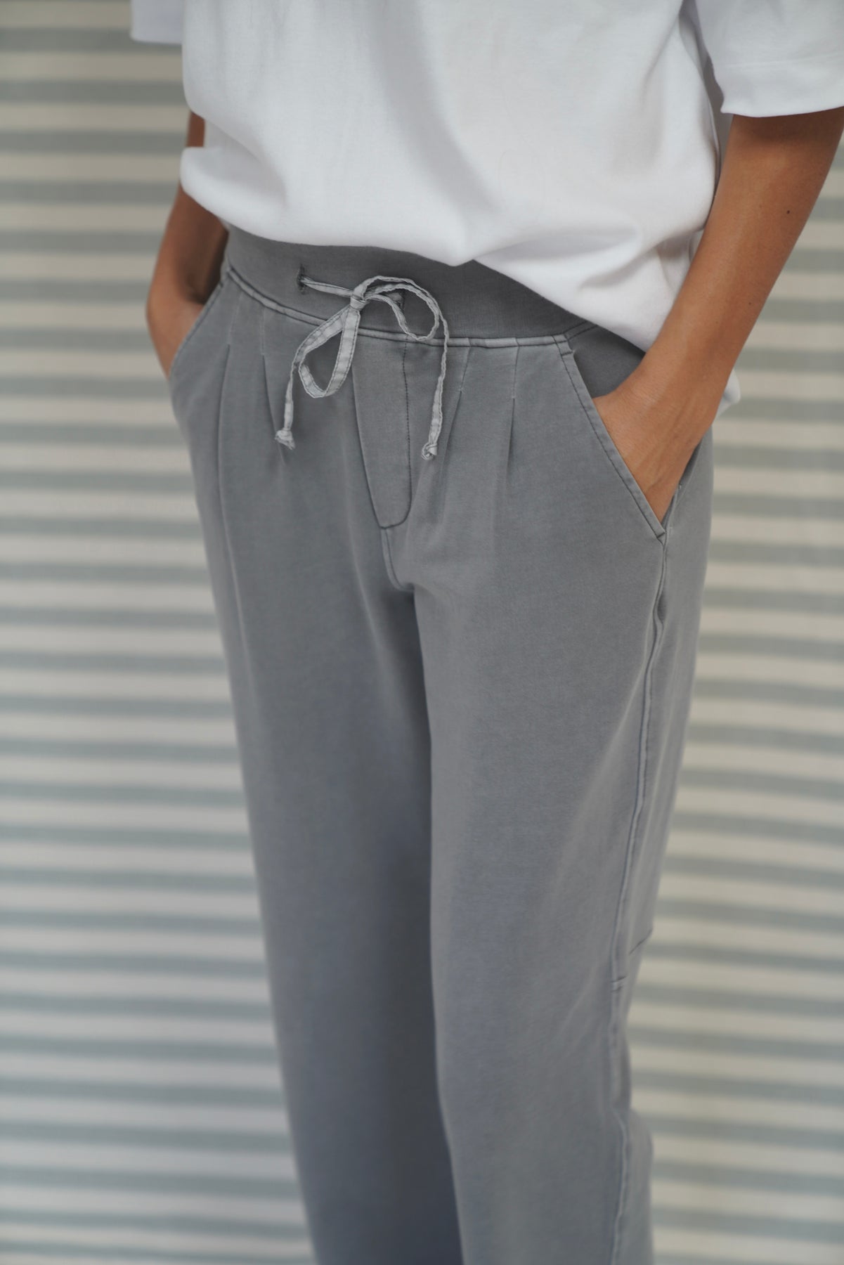 Carol Jersey Pants - Grey