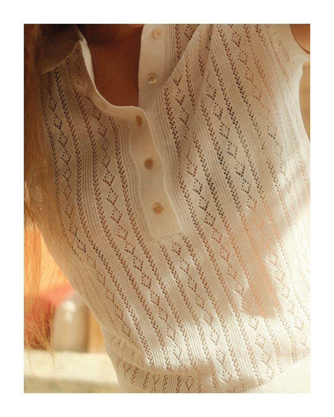 Lina Polo Tee - White