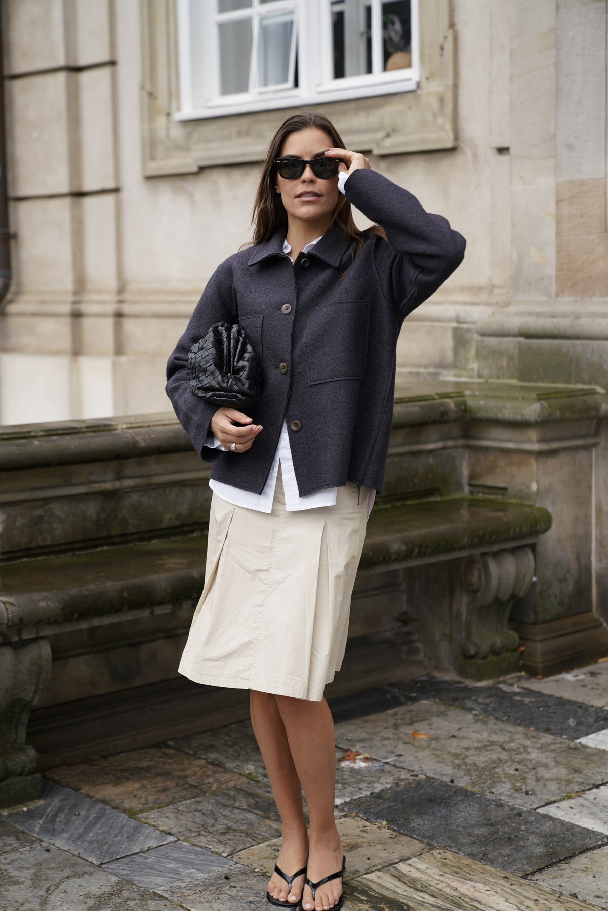 Fie Wool Jacket - Irongrey Melange
