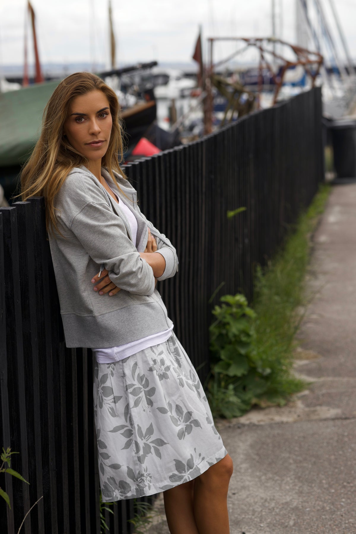 Debbie Sweat Jacket - Grey Melange