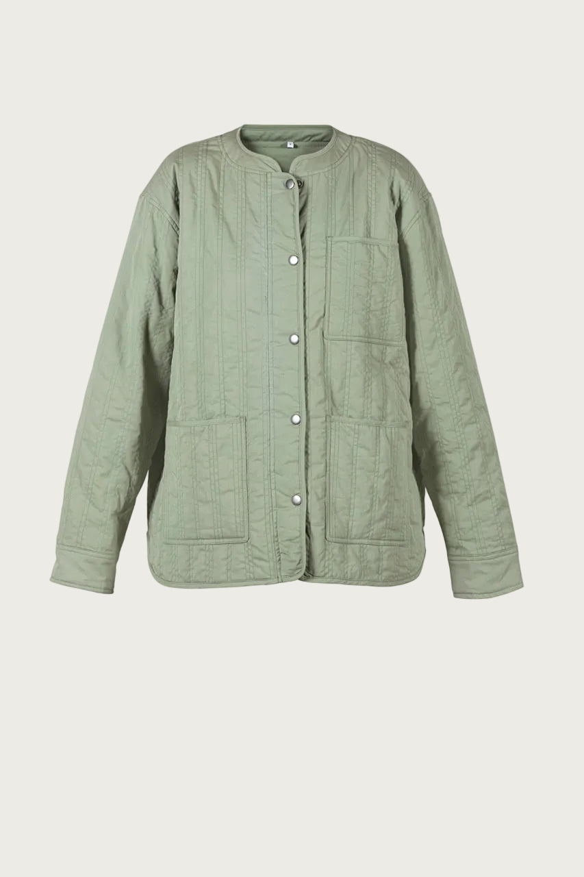Diana Quilt Jacket - Palm Green