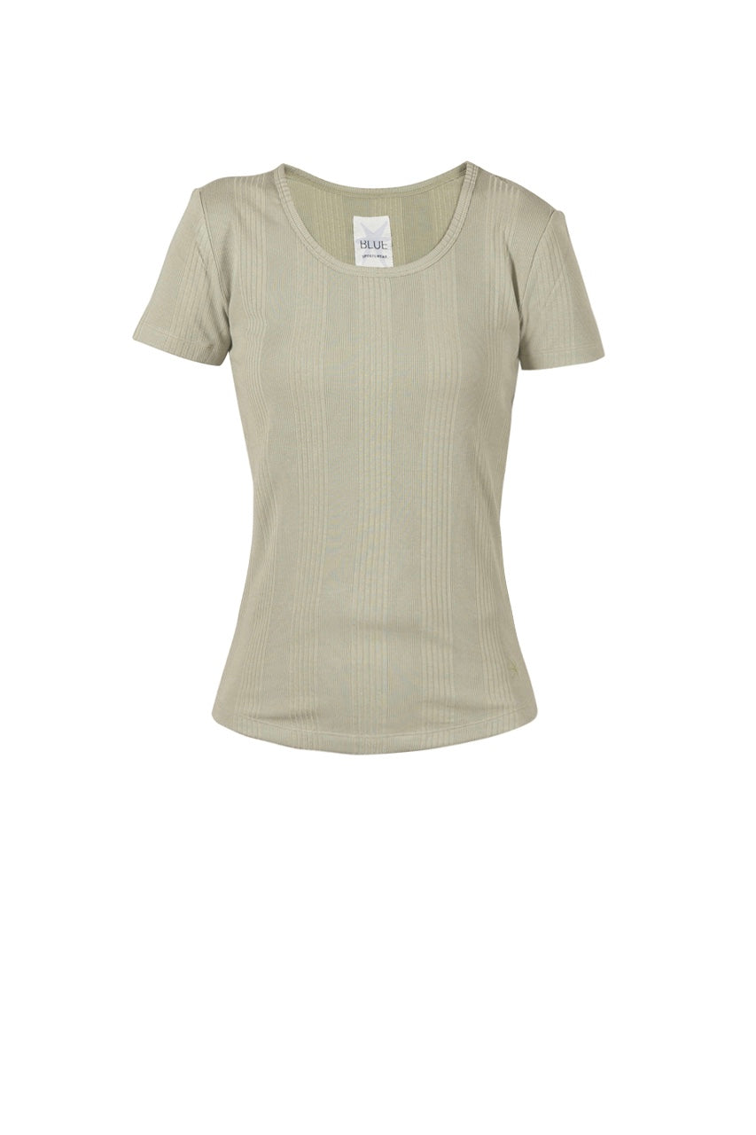Dodo Rib Tee - Palm Green