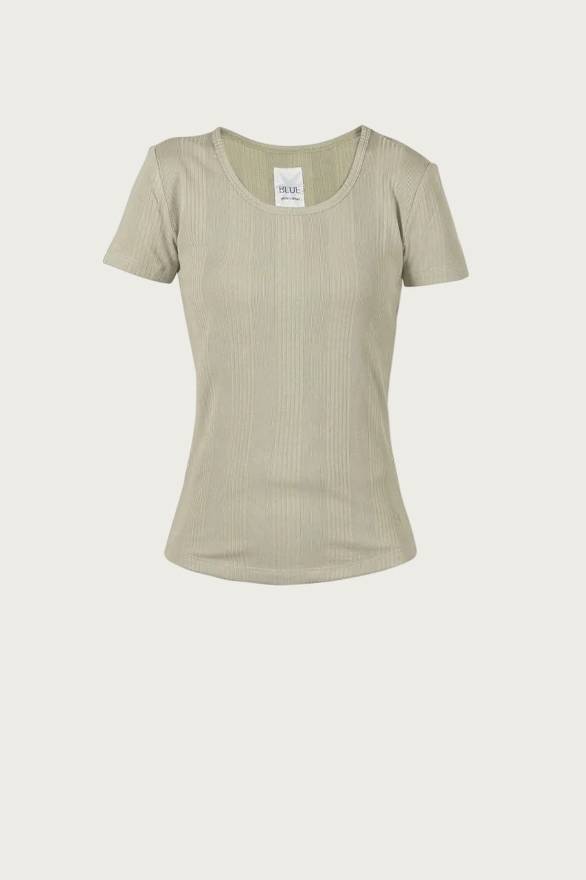 Dodo Rib Tee - Palm Green