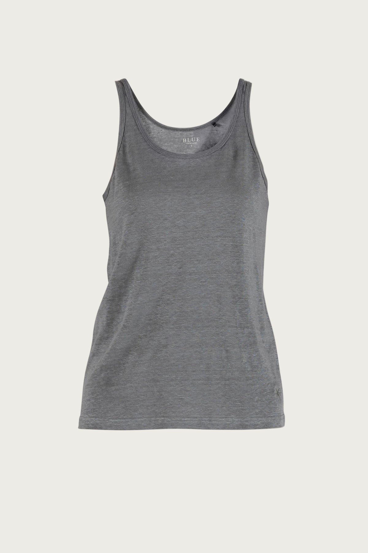 Doris linen Top - Silver Pine