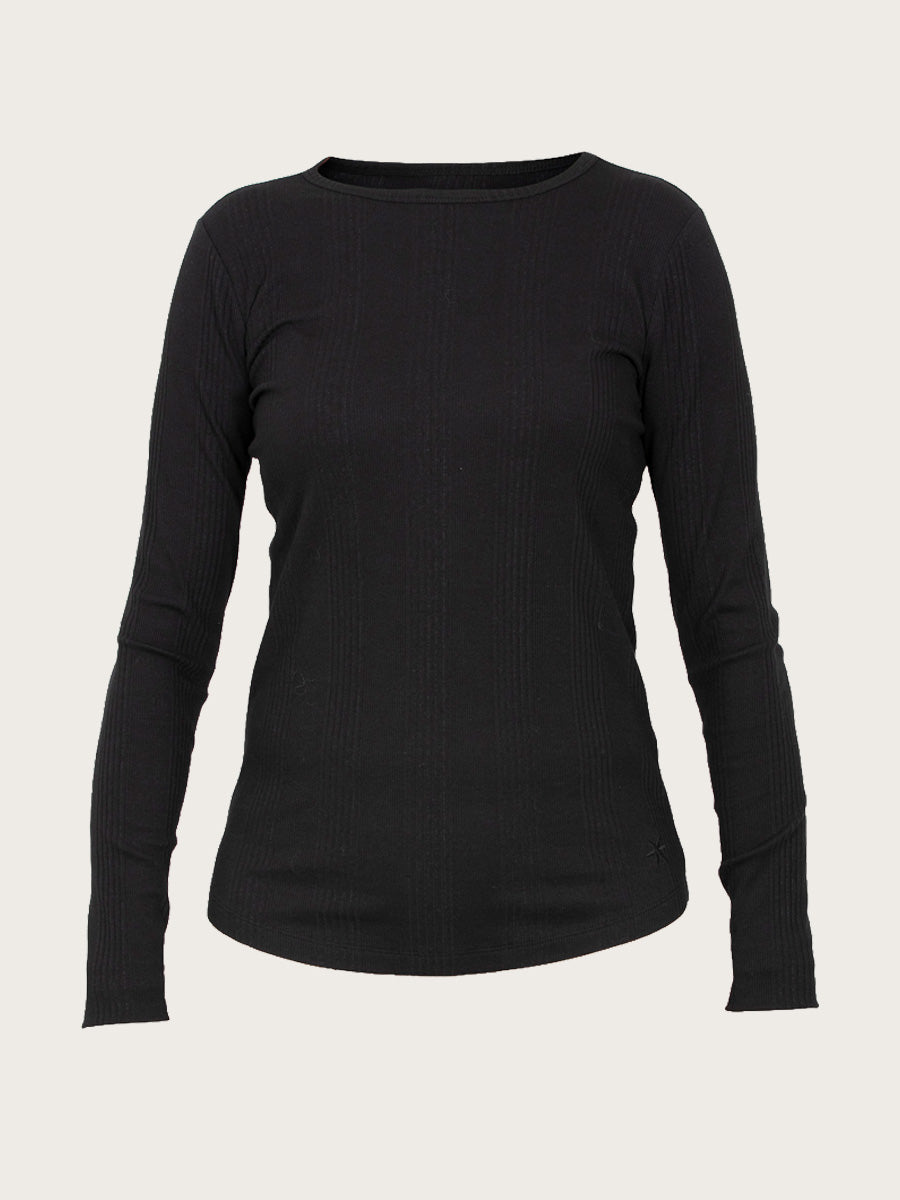 Drude Rib Tee - Black