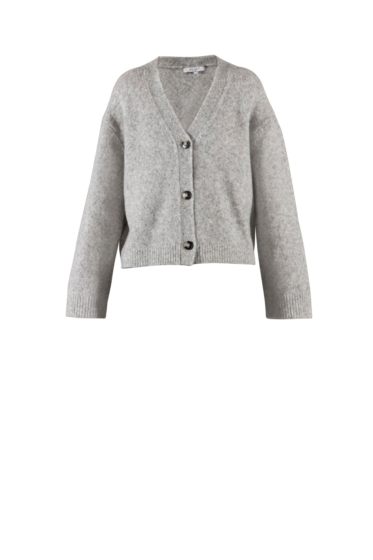 Frankie Knit Cardigan - Light Grey Melange
