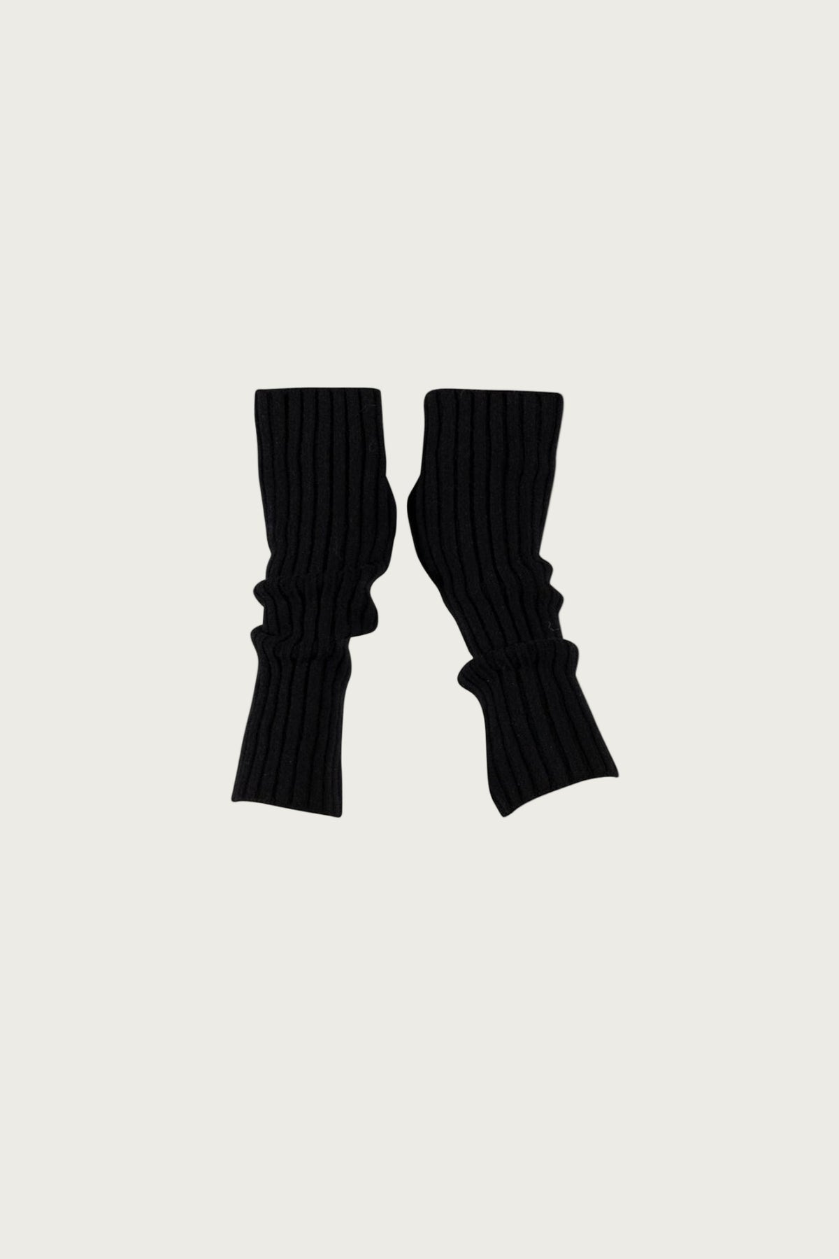 Frederikke Wool Wrist Warmers - Black