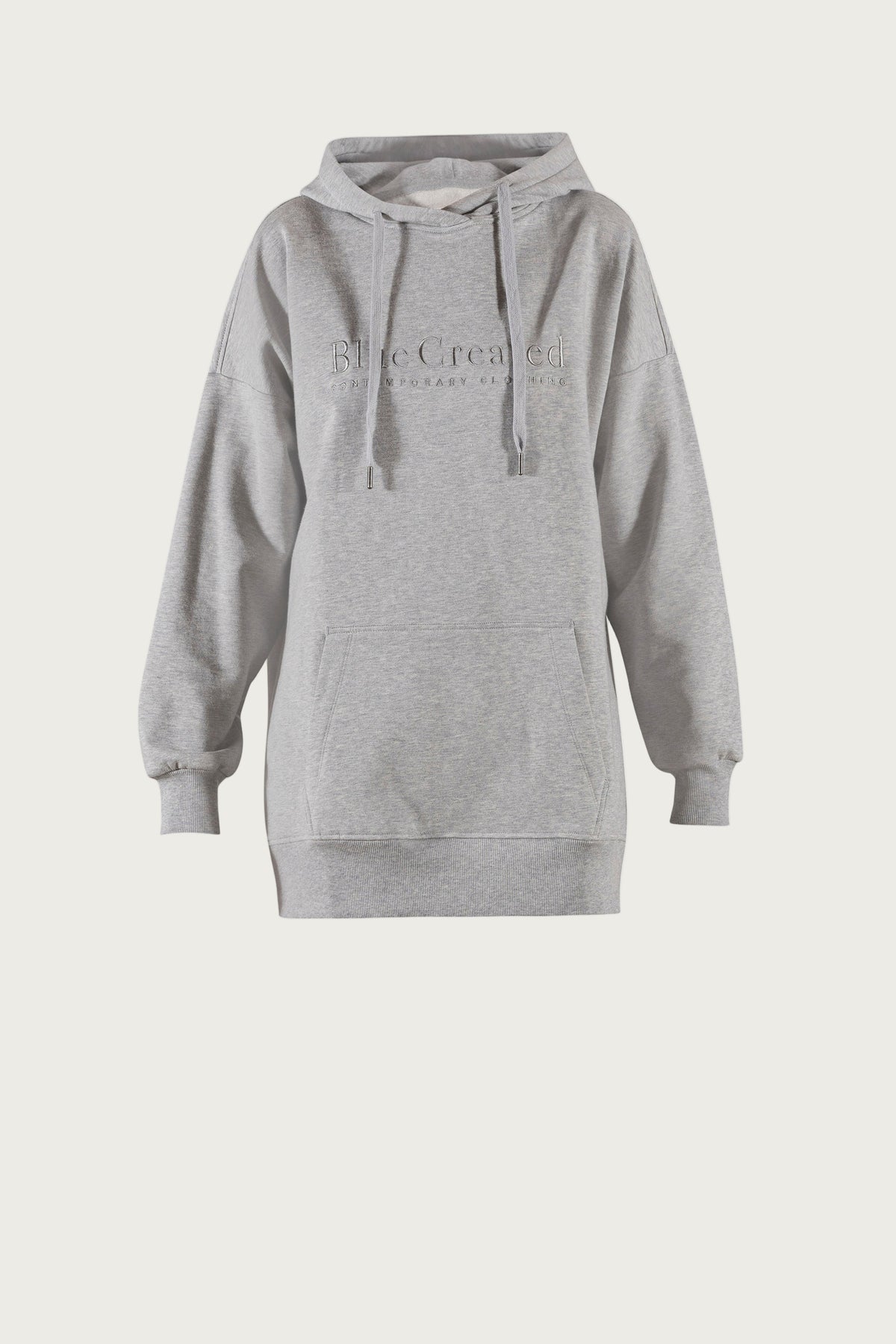 Geske Long Sweat - Grey Melange