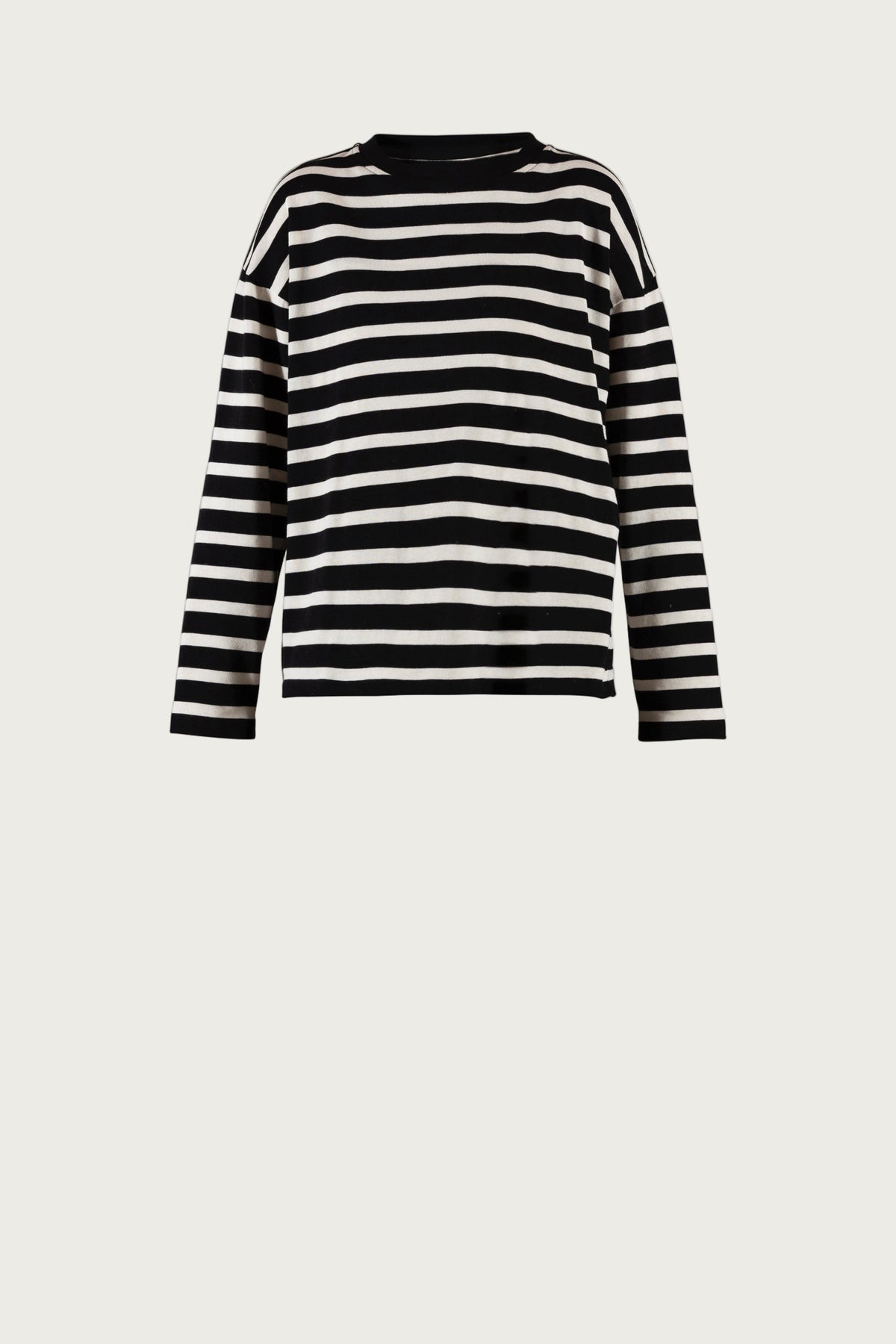 Goldi Big Blouse - Black/Ecru