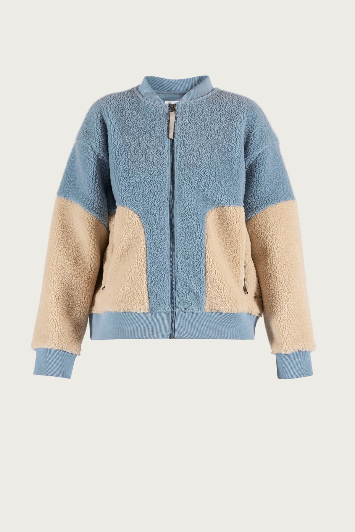 Lana Teddyfleece Jacket - Dark Skyblue w/Nature