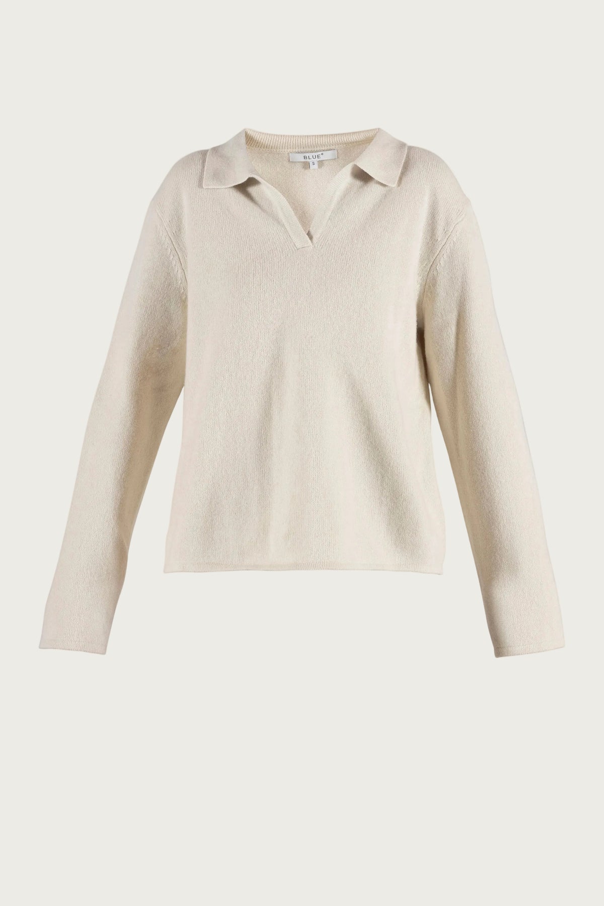 Lara LS Polo Knit - Ecru