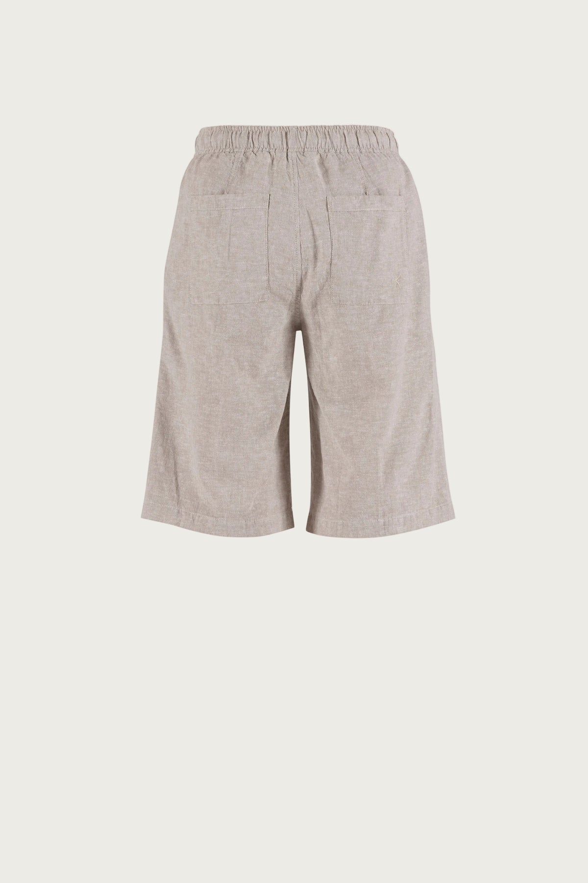 Lisamarie linen Bermudas - Chalk Melange