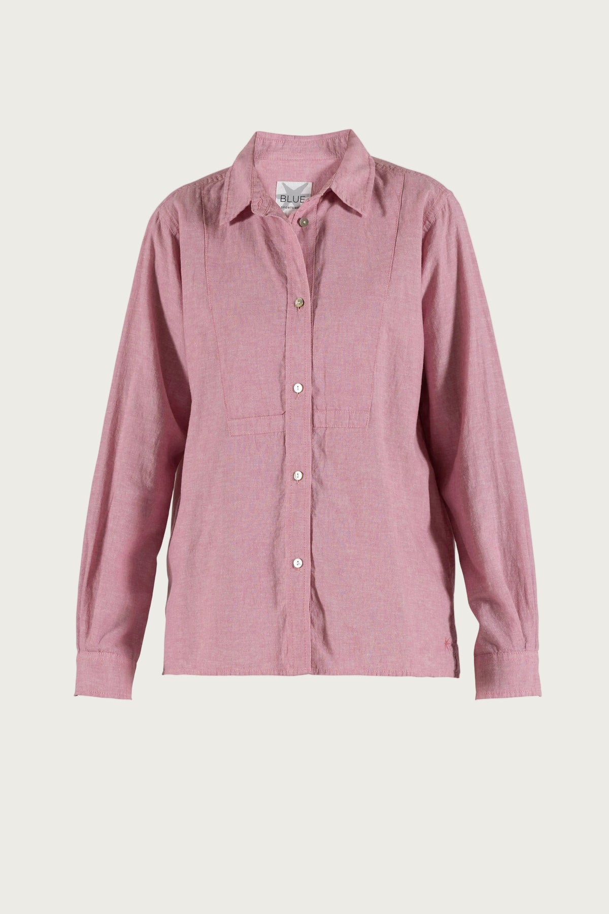 Liva linen Shirt - Soft Pink Melange