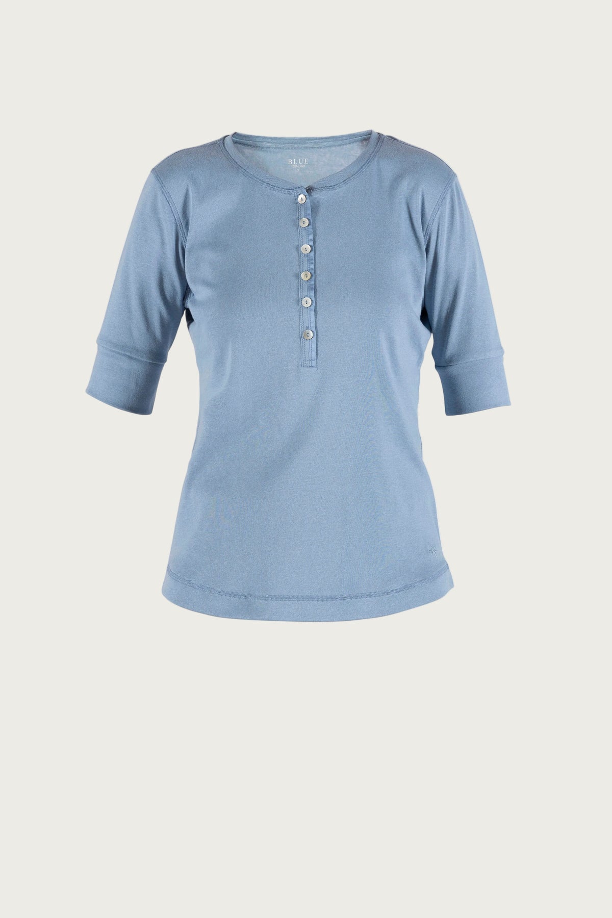 Lynett Rib Tee - Dark Skyblue
