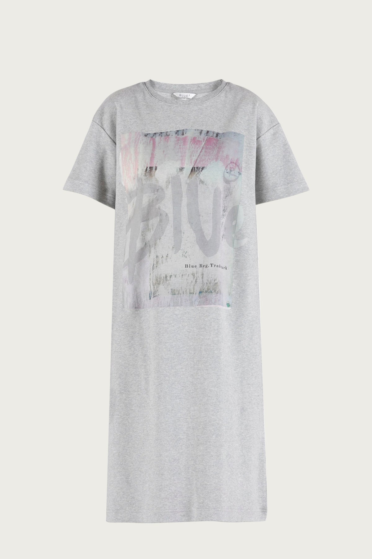 Lyng Tee Dress - Grey Melange