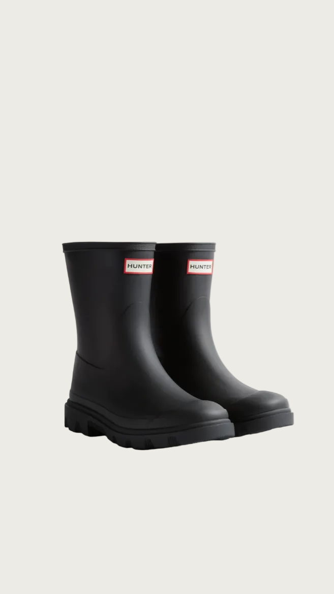 Hunter Unisex Downpour Short Boot - Black