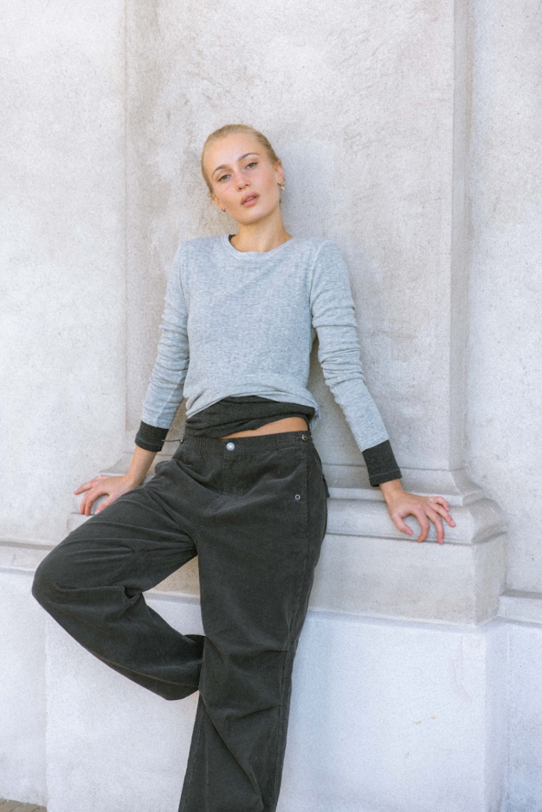 Milo Corduroy Trousers - Iron Grey