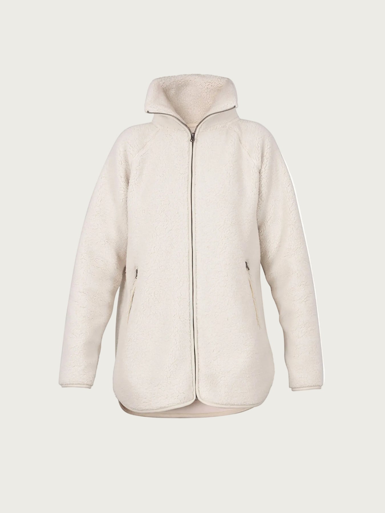 Aria Teddy Fleece Jacket - Off White