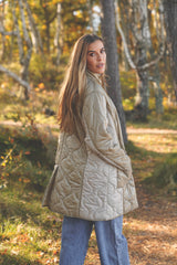 Caia Quilt Coat - Light Camel