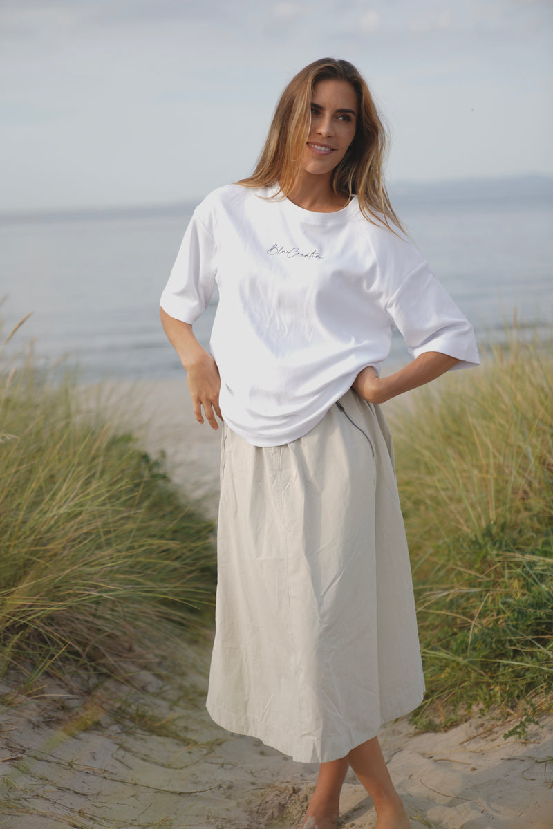 Dagny Big Tee - White