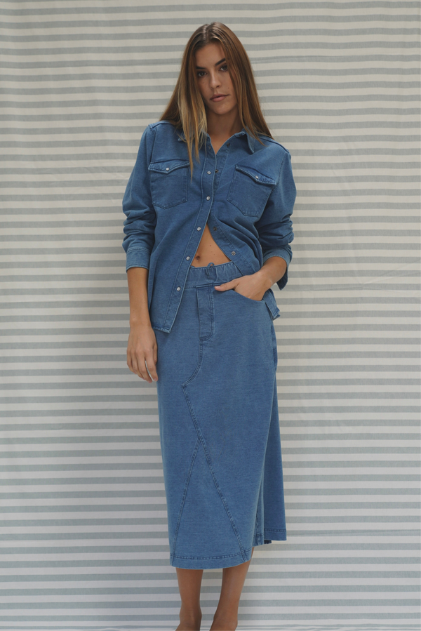 Dicte Denim Skirt - Denim Blue