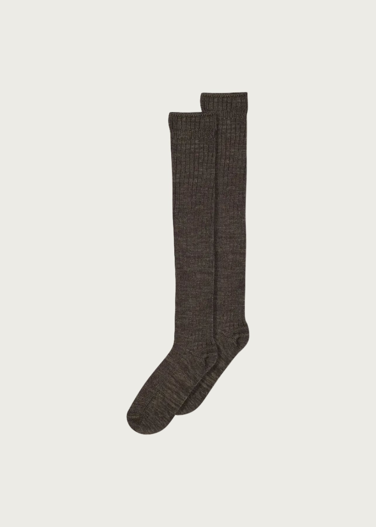 Megan Knee Socks (12-69508-351) - Brown Melange