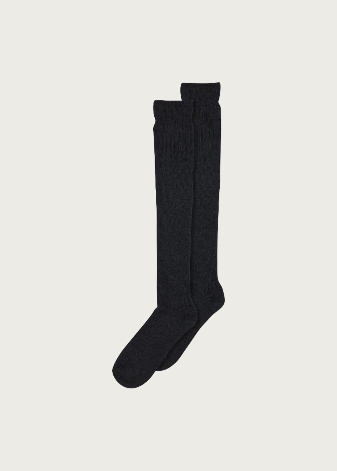 Megan Knee Socks (12-69508-8) - Black