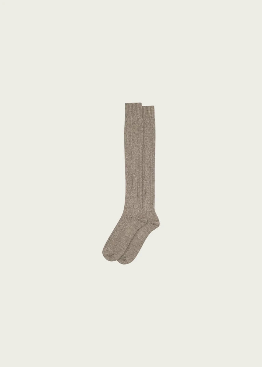 Tove Knee Socks (12-69510-0701) - Quail