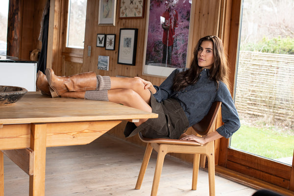 Alberta Shirt - Navy Grey/Grey