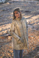 Caia Quilt Coat - Light Camel